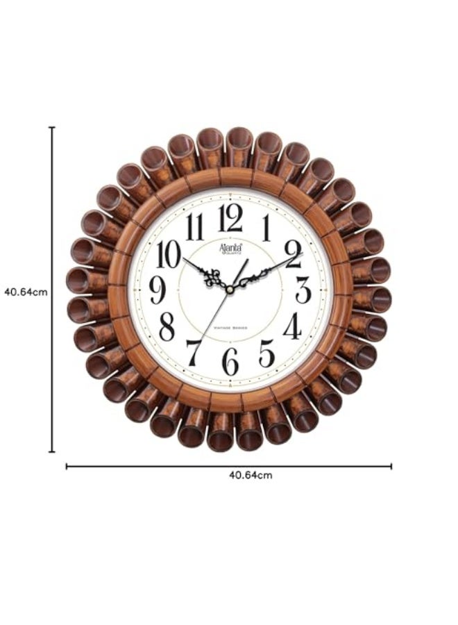 Ajanta Vintage Wall Clock – 15.7 Inches – Elegant White Design with Large, Easy-to-Read Numbers – Ideal for Bedroom, Hall, Office, and Living Room (Model 5037-White) - Image 3