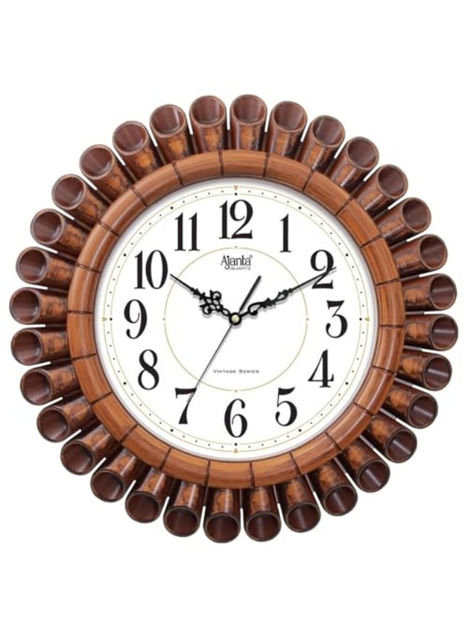 Ajanta Vintage Wall Clock – 15.7 Inches – Elegant White Design with Large, Easy-to-Read Numbers – Ideal for Bedroom, Hall, Office, and Living Room (Model 5037-White) - Image 1