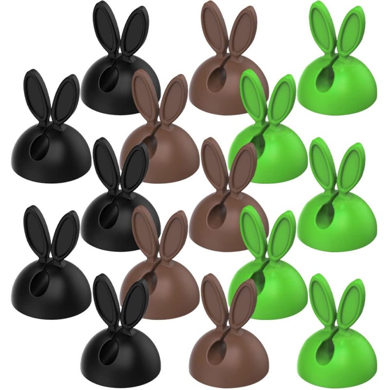 30pcs Self-Adhesive Cable Clips Wire Holders Cord Organizer Clamps For Desk - Image 2