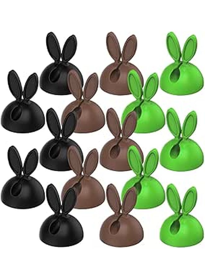 30pcs Self-Adhesive Cable Clips Wire Holders Cord Organizer Clamps For Desk - Image 1