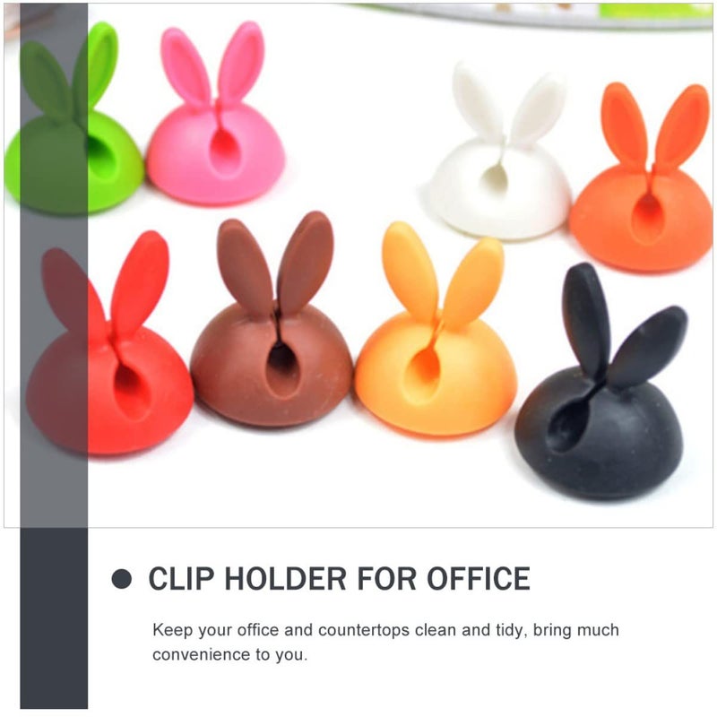 30pcs Self-Adhesive Cable Clips Wire Holders Cord Organizer Clamps For Desk - Image 4