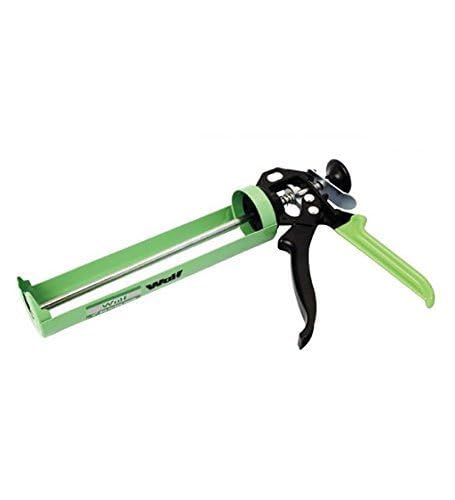 Wulf 9 Inch Silicone Sealant Gun Steel HalfOpen Hand Caulking Standard Temperature Glue Gun Used in bonding Various Materials Like Glass Metal Ceramic Wood Heavy Duty - Image 1