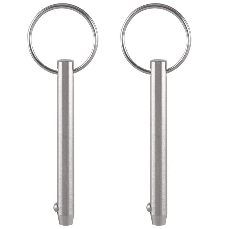 VTurboWay 2 Pack Quick Release Pins, Diameter 5/16"(8mm), Usable Length: 2-1/4"(57mm), Full 316 Stainless Steel, Bimini Top Pin, Marine Hardware, All Parts are Made of 316 Stainless Steel - Image 1