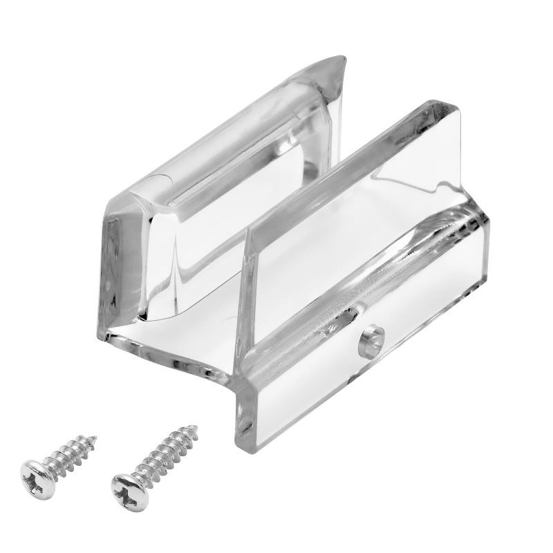 VYH Sliding Shower Door Bottom Guide for Sliding Shower Door (Top Hung) Shower Door Guide, 3/8 in Channelsï¼Œ Suitable for 3/8-inch Thick Shower Glass Doorsï¼Œ Shower Door Plastic Guideï¼ˆ1Packï¼‰ - Image 1