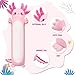 Auspicious beginning 354inch Cute Axolotl Stuffed Animal Plush Pillow Soft Kawaii Cat face Newt Plush Toy Body Pillow Gifts Pink Salamander - Image 3