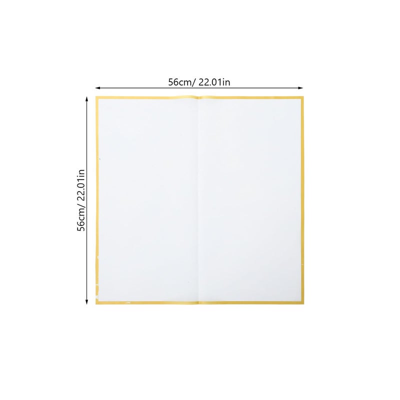 Gold Edge Waterproof Flower Wrapping Paper 20pcs for Bouquet Floral Arrangements Wedding Valentine - Image 3