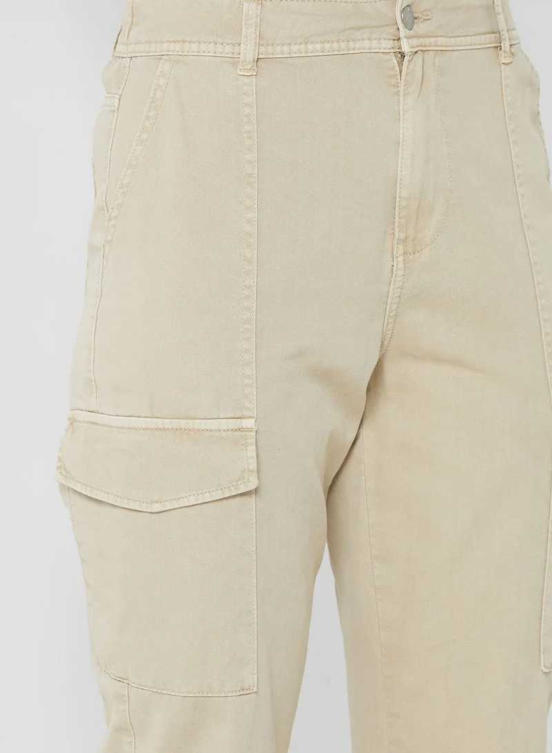 NEW LOOK High Waist Pocket Detail Pants
