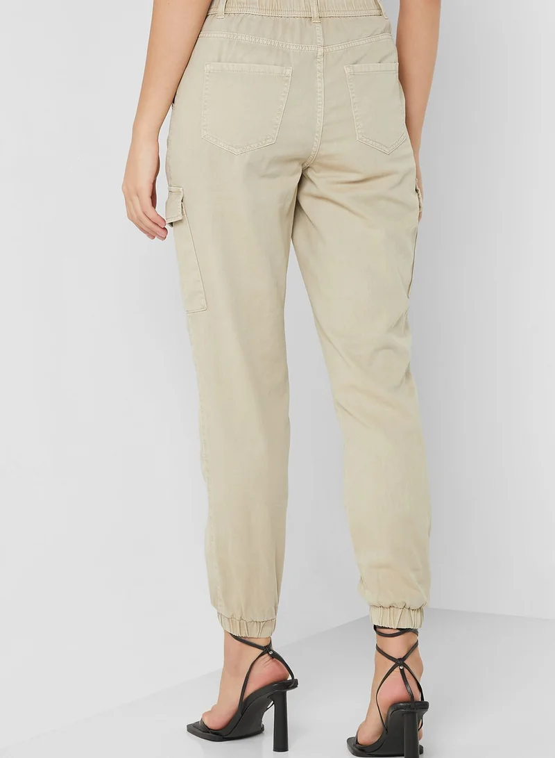 NEW LOOK High Waist Pocket Detail Pants
