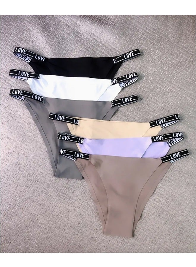 Zeemey 6 Pack Women’s Seamless Cheeky Hipster Underwear No Show Panties Invisibles  Breathable Briefs Soft Stretch Bikini Lingerie