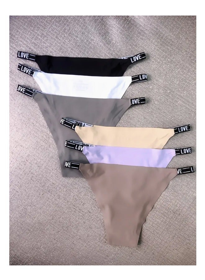 Zeemey 6 Pack Women’s Seamless Cheeky Hipster Underwear No Show Panties Invisibles  Breathable Briefs Soft Stretch Bikini Lingerie