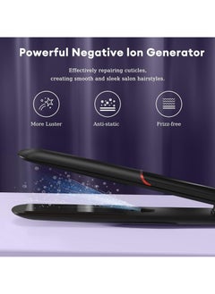 Arabest Hair Straightener, Fast Heat Titanium Hair Straightener for Stylish Styles, 2-in-1 Hair Straightener and Curler Dual Voltage Styling Tool for Professional Salon Straightening/Curling/Waving  - Image 3