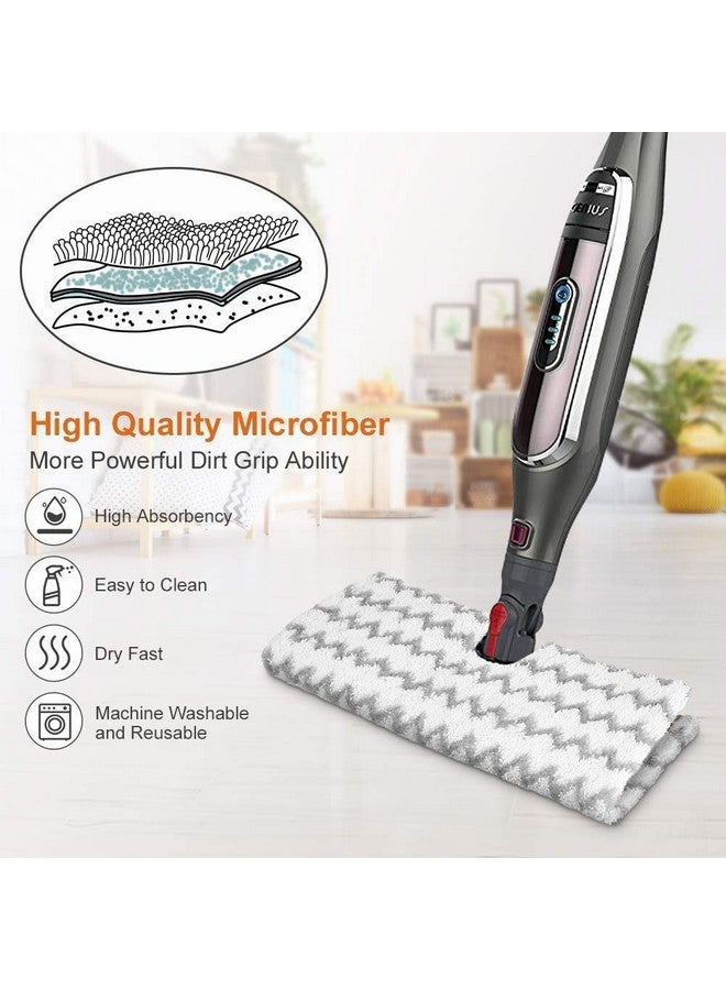 F Flammi Flammi Steam Mop Pad for Shark Genius Lift-Away Pro S5003D S5002Q S5003A S6001W S6001WM S6002 S6002C S6003D S6003 S3973 S3973D S3973WM Washable Steam Mop Replacement Mop Cloth, 4 Pack - Image 4