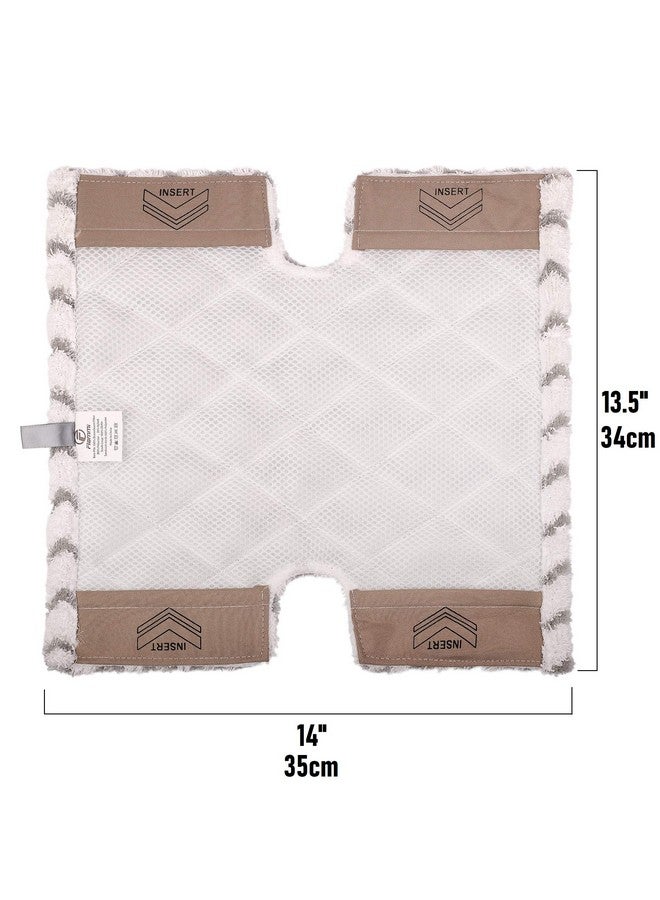 F Flammi Flammi Steam Mop Pad for Shark Genius Lift-Away Pro S5003D S5002Q S5003A S6001W S6001WM S6002 S6002C S6003D S6003 S3973 S3973D S3973WM Washable Steam Mop Replacement Mop Cloth, 4 Pack - Image 3
