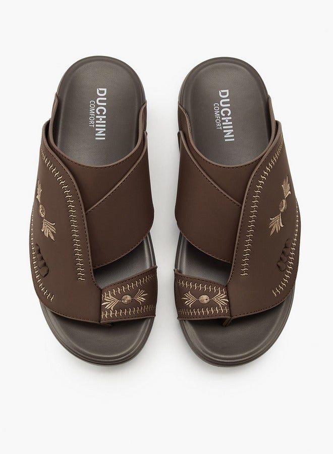 دوتشيني صنادل رجالية مطرزة عربية سهلة الارتداء - Image 2