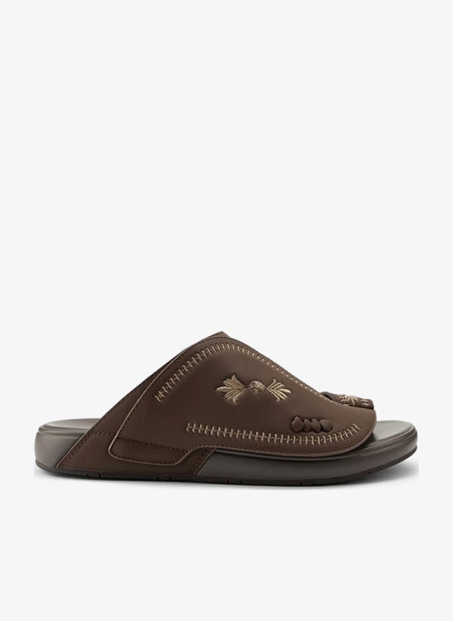 DUCHINI Men's Embroidered Arabic Slip-On Sandals - Image 2