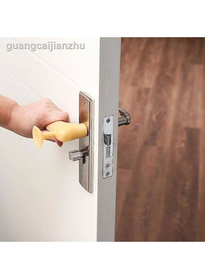 Silicone Door Stopper & Handle Cover Set – 6 Pieces – Protects Doors and Walls from Scratches and Damage - Image 2