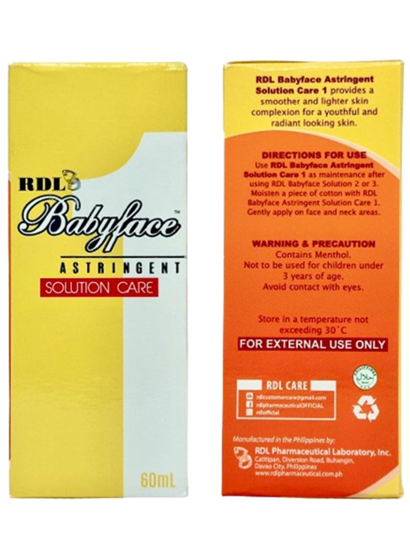 Babyface Astringent Solution Care with Melawhite 60ml - Image 2