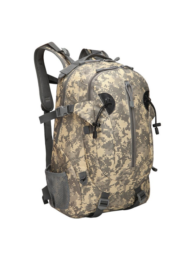 Generic Hiking Mountain Bag Outdoor Sports Travel Army Camouflage Backpack Oxford Cloth Tactical 3p Backpack-Color:ACU Color-Capacity:36-55L  - Image 1