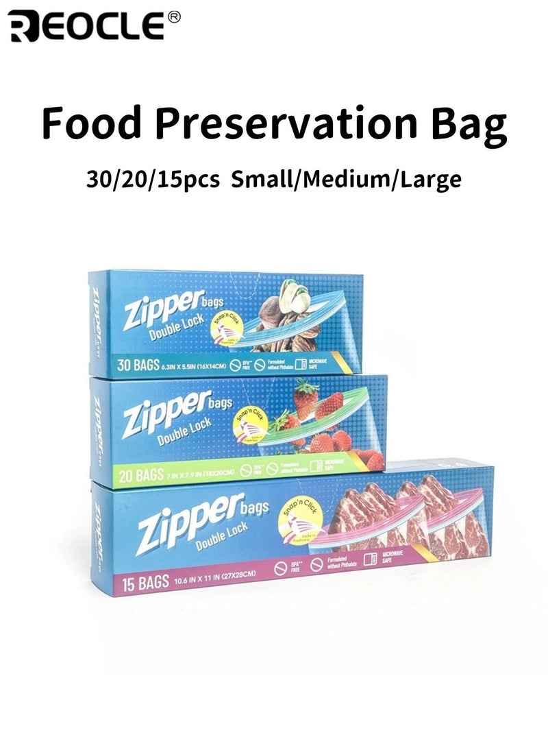 Clear Storage Bags with Compression Seal - Keep Food, Fruits, Vegetables Safe and Clean! - Generic - Image 3