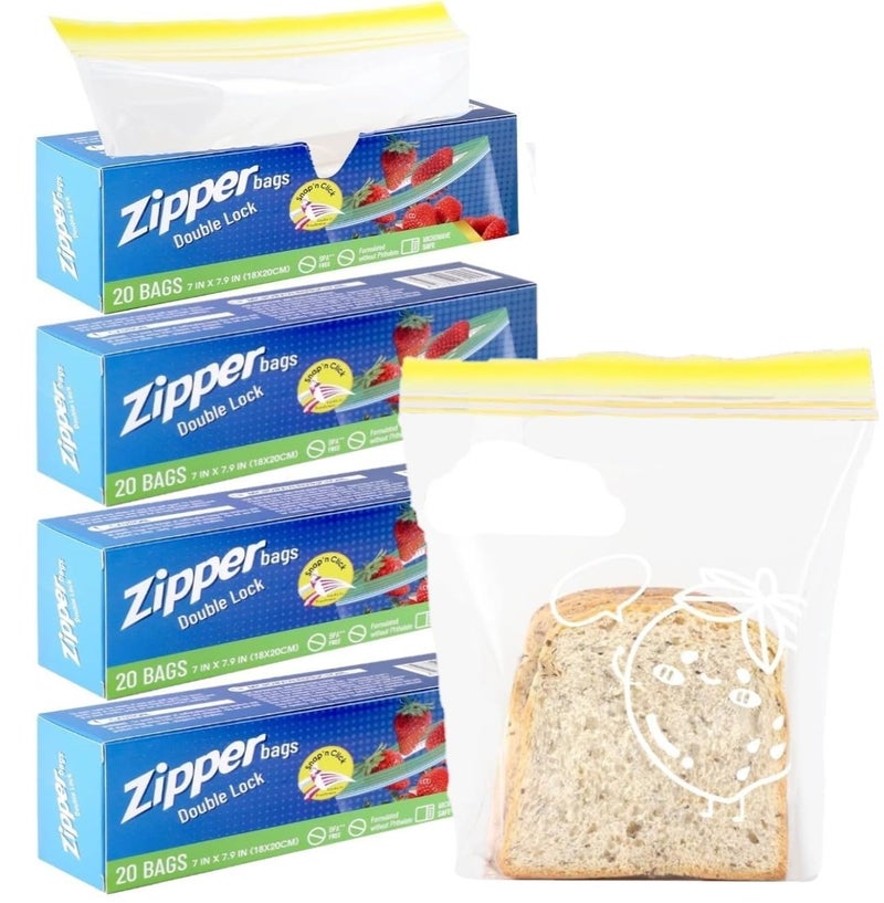 Clear Storage Bags with Compression Seal - Keep Food, Fruits, Vegetables Safe and Clean! - Generic - Image 1