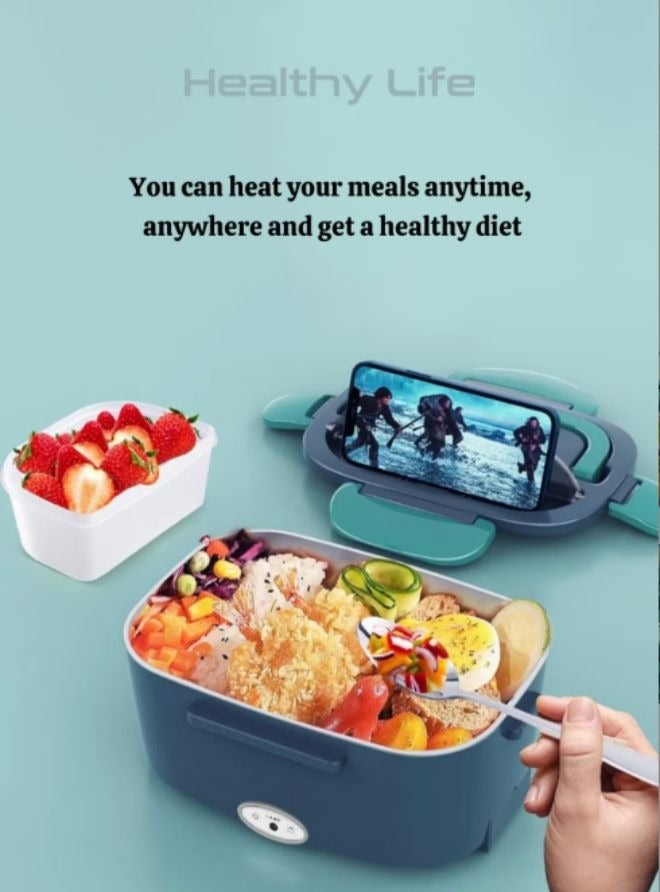 MITOYO 80W Electric Lunch Box - Stainless Steel, Leakproof & Portable - Multicolour-3 - Image 4