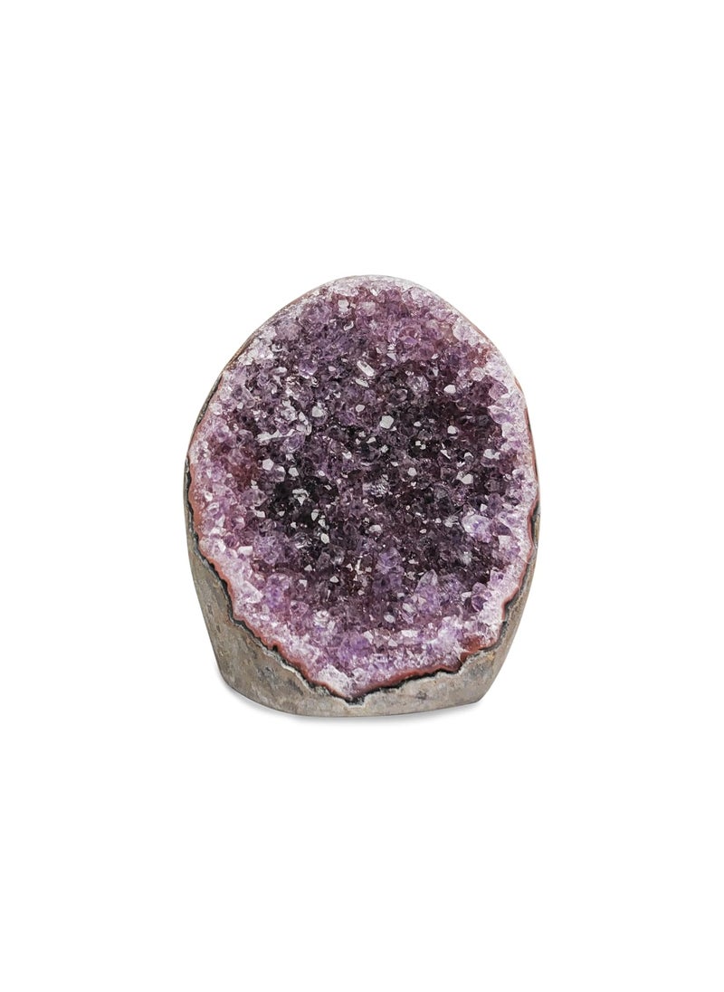 Plus Value Plus Value Natural Amethyst Rock Cluster Clears Geopathic Stress Helps Improve Student Academic Performance Results Home Office Desk Decor Positivity Kids Bedroom Rakshabandhan Gifting 283grams  - Image 1