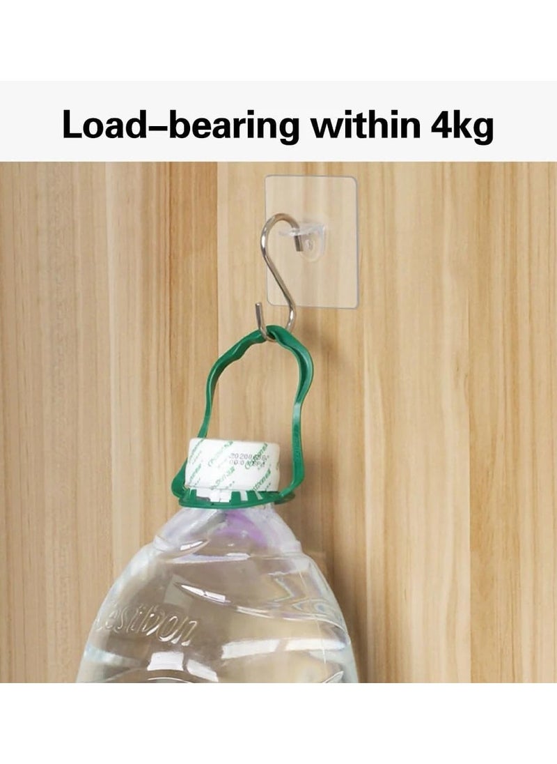Generic Self Adhesive Shelf Bracket, Clear Plastic Shelf Stickers, Adhesive Shelf Support Pegs Without Drilling, Support Shelves for Cabinets, Kitchen Furniture, Bookshelves, Shelf Holder 6x6cm (8, Clear)  - Image 5
