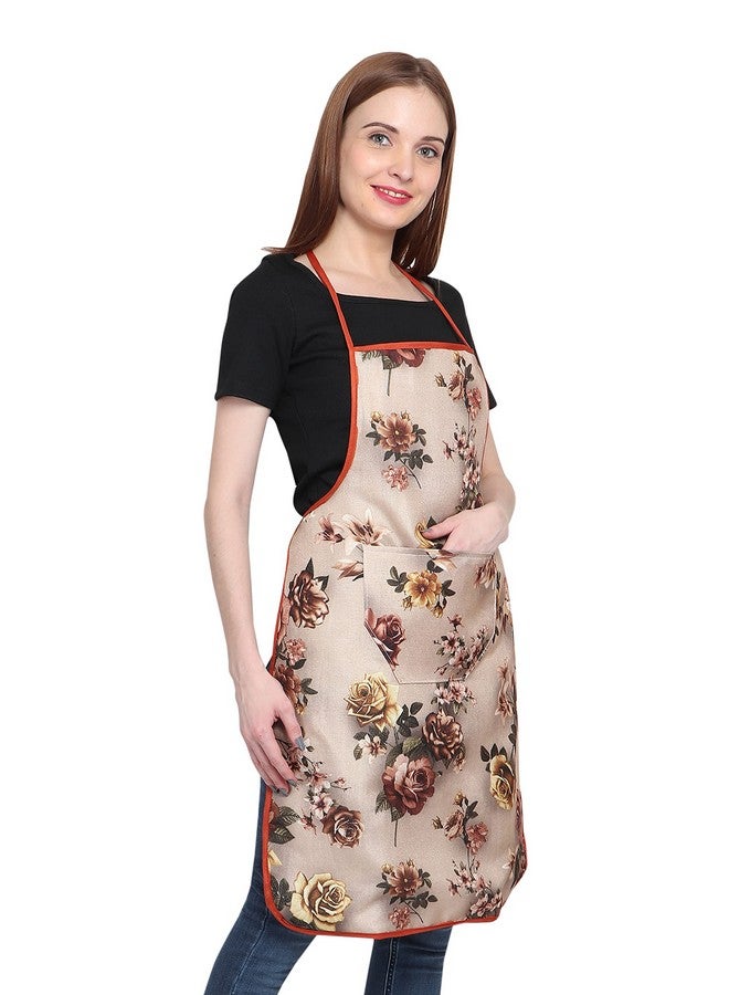 JMi Jute Fabric Apron For Women Waterproof for Home, Kitchen, Restaurant Pack of 2 (Free, Design - 2, 2) - Image 5