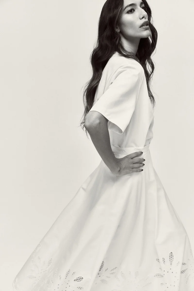 H&M Circular broderie anglaise skirt