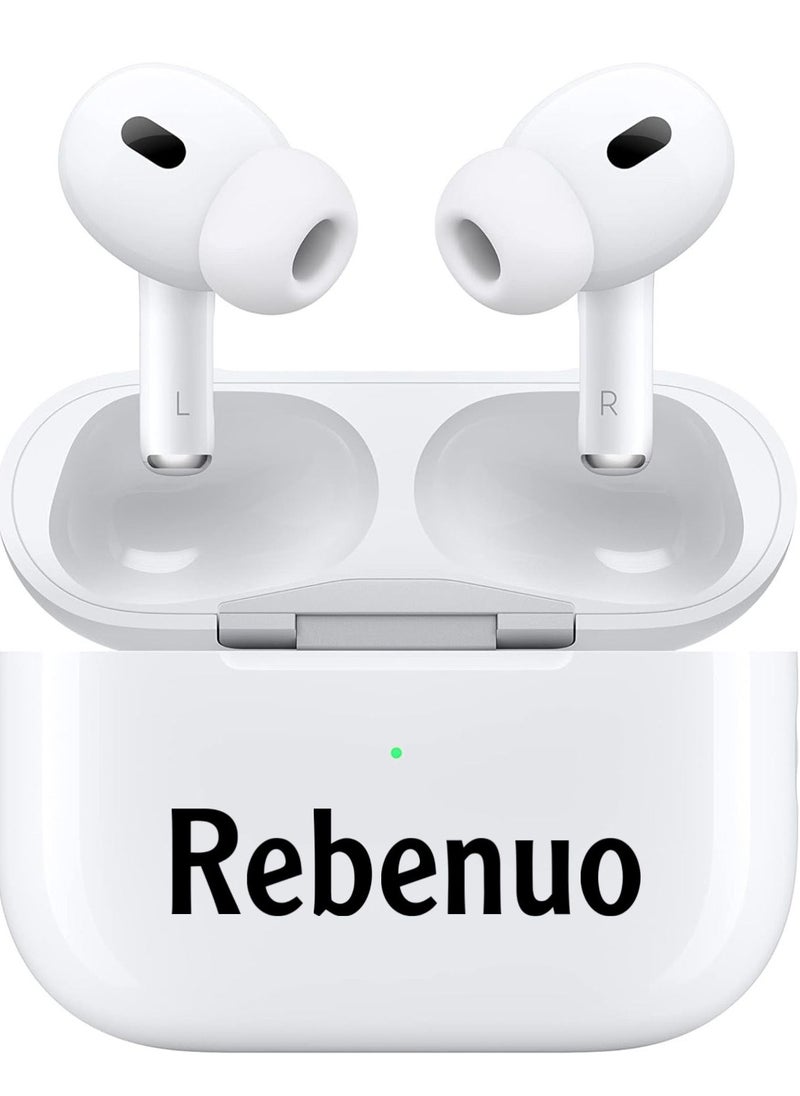 REBENUO - Rebenuo True Wireless Bluetooth Earpods Headset with Wireless Charging (White MODEL RCP60 - Image 1