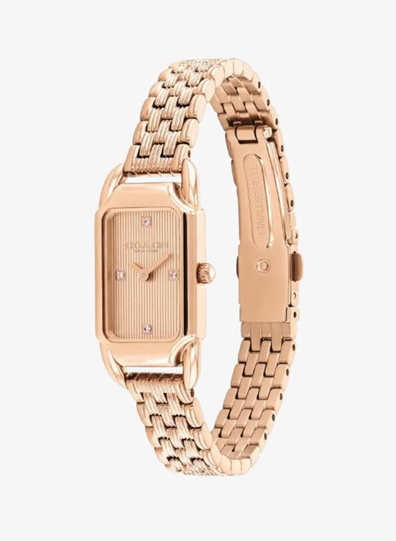 Coach  Ionic Plated Rose Gold Steel Quartz Basic Mini Watch for Women | Best Price UAE