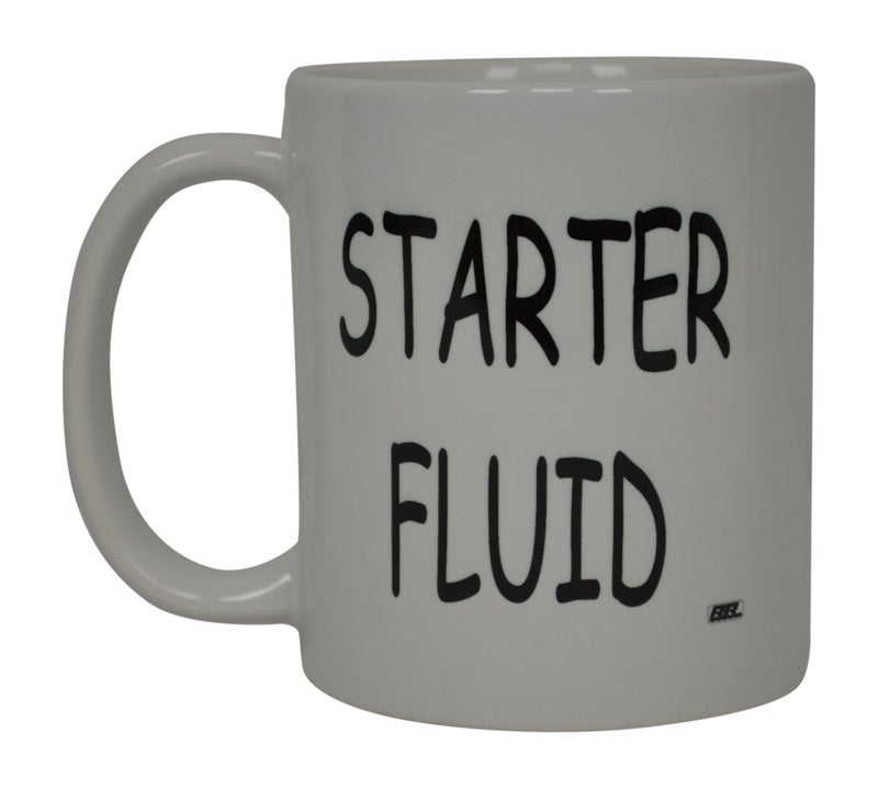 Rogue River Tactical Rogue River Tactical Funny Mechanic Coffee Mug Starter Fluid Novelty Cup Great Gift Idea For Men Car Enthusiast Humor Brother or Friend 