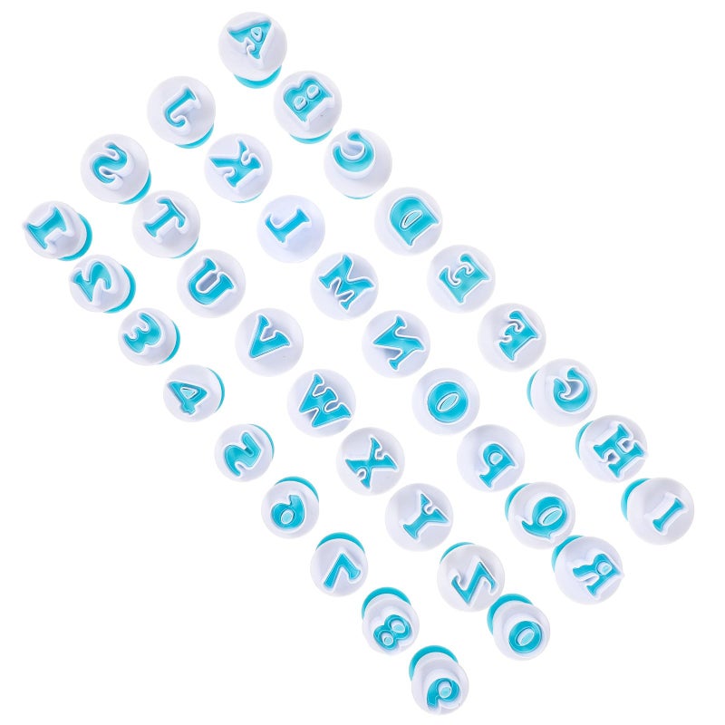 Reusable Plastic Biscuit Mold Cookie Cutter Set With Letters And Numbers Heat Resistant Baking Tool - Image 2
