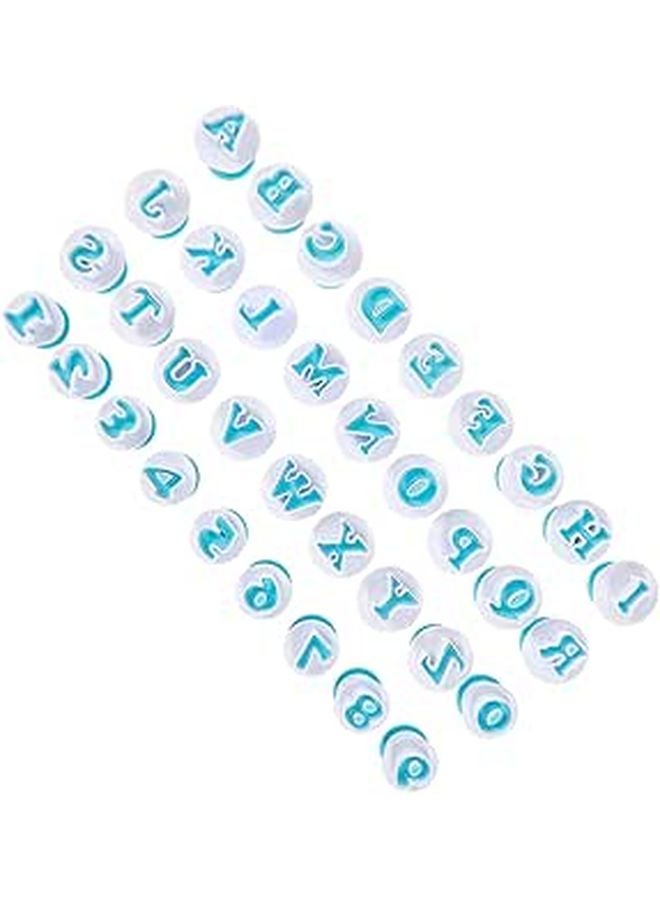 Reusable Plastic Biscuit Mold Cookie Cutter Set With Letters And Numbers Heat Resistant Baking Tool - Image 1