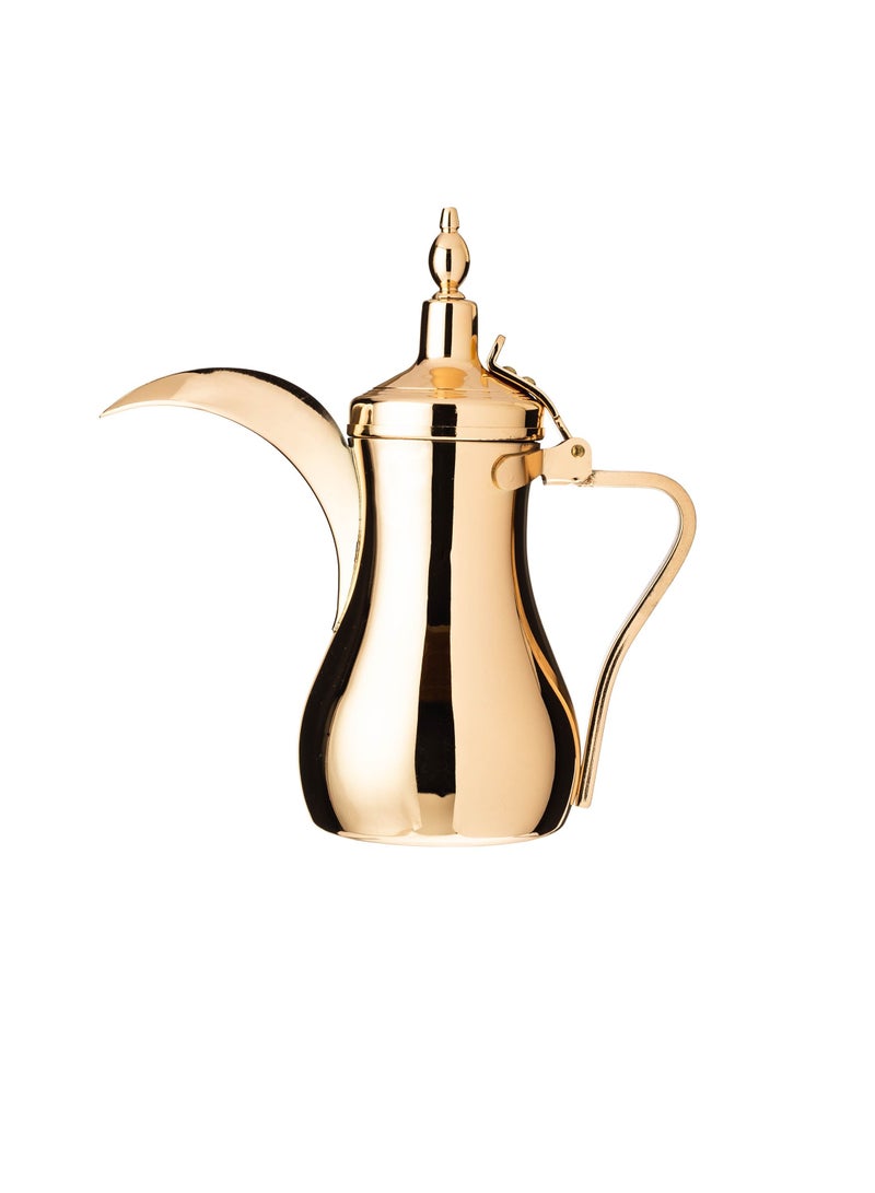 Almarhomy Stainless Steel Arabic Coffee Dallah Flask Gold - Image 1