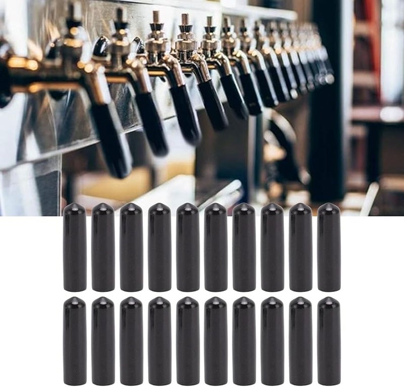 Dioche Draft Faucet Cap Sanitary Cover For Standard Beer Tap Black 20 Pcs - Image 5