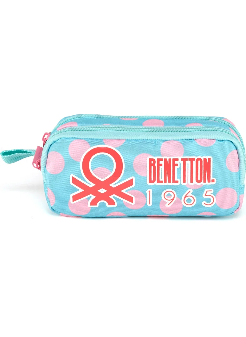 Cambridge Polo Club United Colors Of Benetton. Polka Dot Double Compartment Girls Pencil Case
