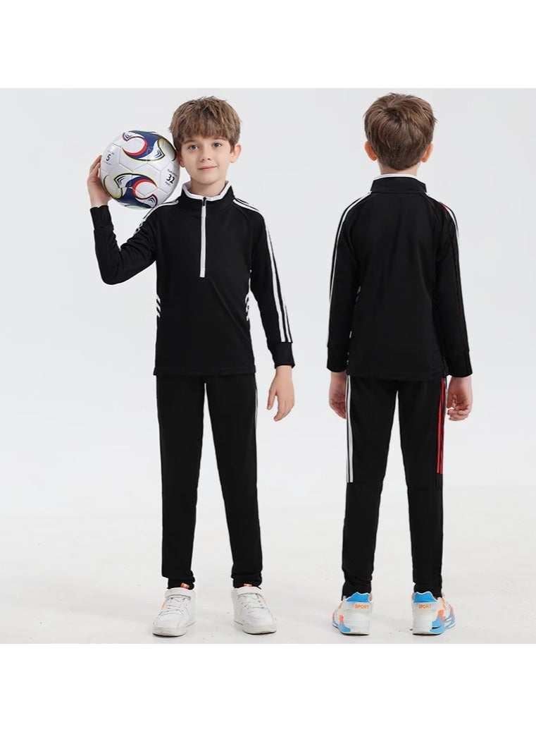 KUYING Children's Basketball Training Suit With Long Sleeves - Image 1