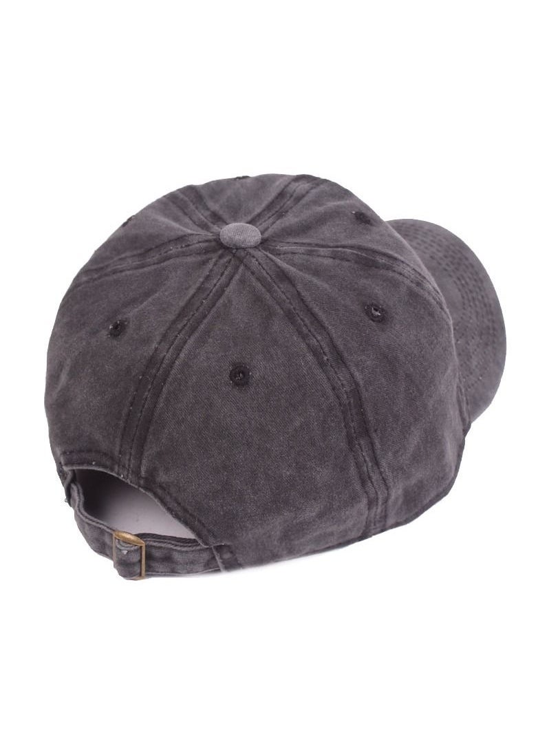 Loquat - Simple Baseball Cap Sun Hat Adjustable Black - Image 1