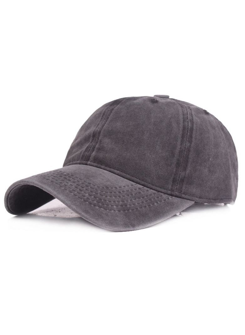 Loquat - Simple Baseball Cap Sun Hat Adjustable Black - Image 1
