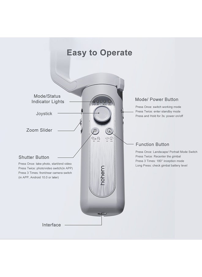 hohem iSteady XE 3-Axis Smartphone Gimbal Stabilizer Portable Phone Vlog Gimbal Anti-shake