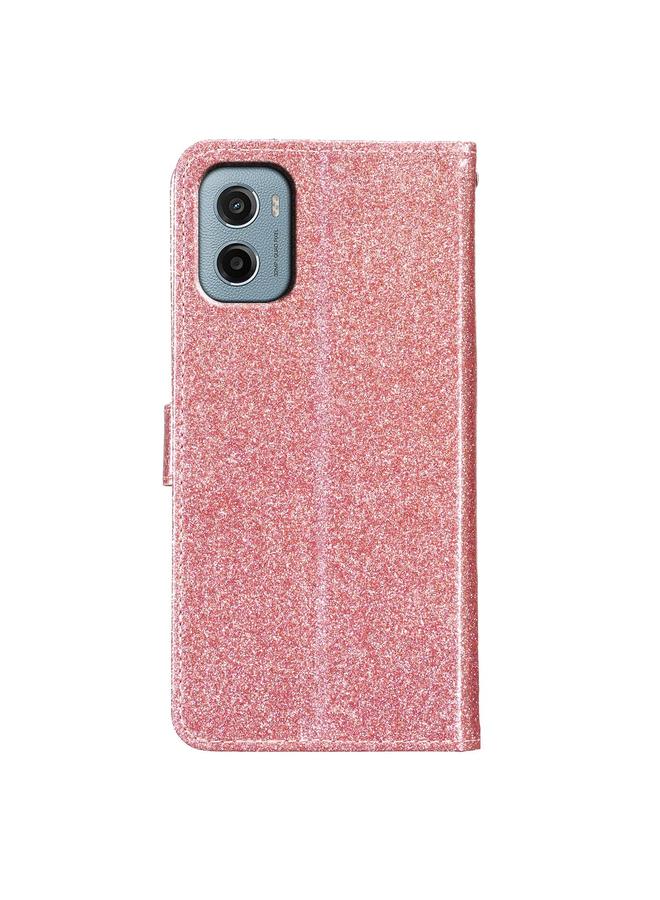 S-TOP Case For Motorola Moto E15 Glitter Powder Flip Leather Phone Case - Image 3