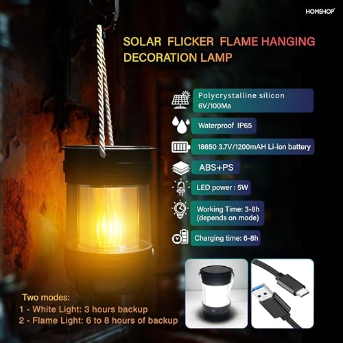 Homehop 100W Solar Light Outdoor Waterproof LED Rechargeable Emergency Lamp – USB Portable Floodlight for Home, Garden, Camping, and Indoor Use (White, ABS) - Image 4