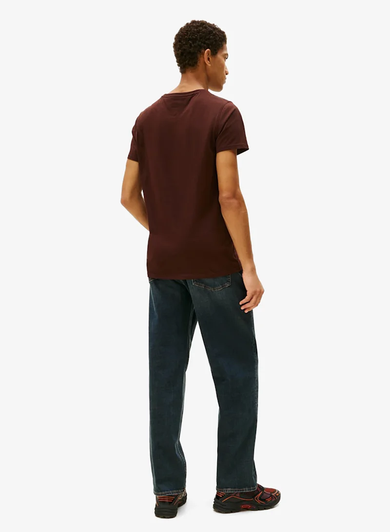 TOMMY JEANS Casual Slim Fit Crew Neck T-Shirt