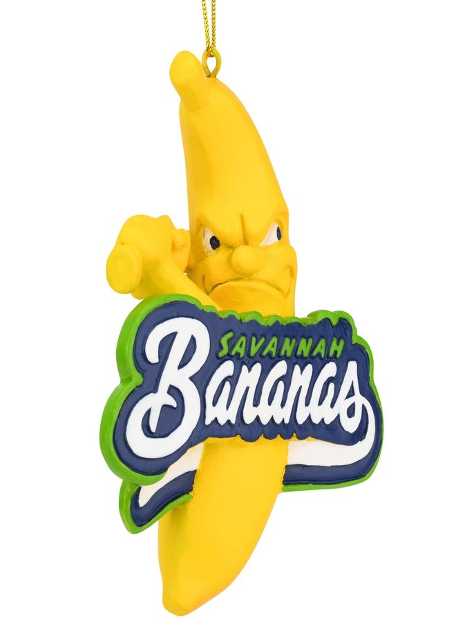 Tree Buddees x Savannah Bananas Logo Official Banana Ball Ornament - Limited Edition (Bananas Logo) - Image 2