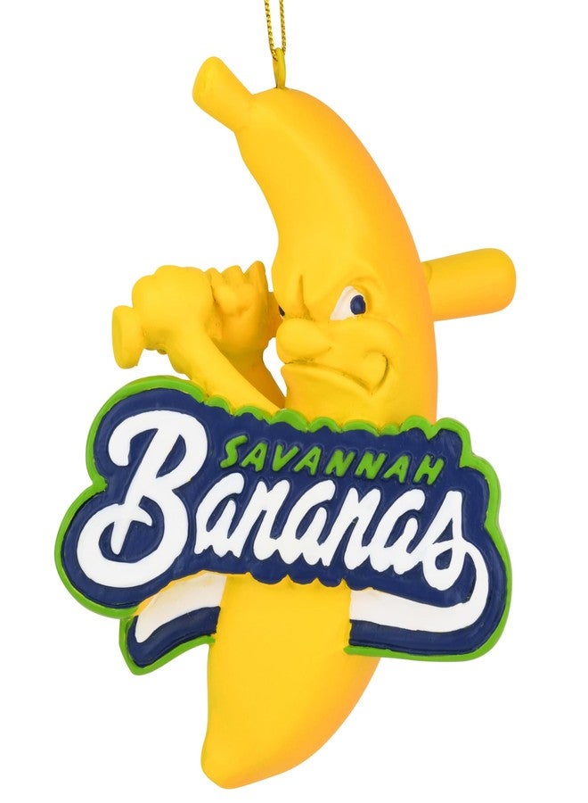 Tree Buddees x Savannah Bananas Logo Official Banana Ball Ornament - Limited Edition (Bananas Logo) - Image 1