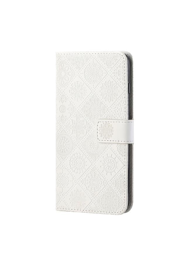 اس-توب جراب لهاتف OPPO A96 5G، جراب هاتف جلدي منقوش بنمط عرقي - Image 2