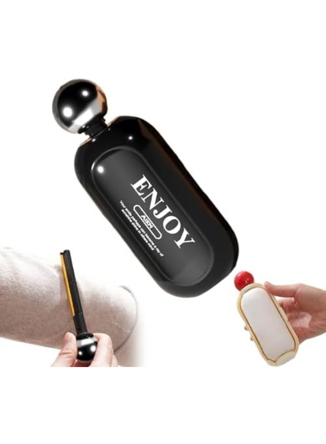 أسطوانة لاصقة قابلة لإعادة الاستخدام | أسطوانة ملابس قابلة للغسل | أسطوانة لاصقة محمولة 2 في 1 مع فرشاة لإزالة شعر القطط والكلاب | أسطوانات صغيرة قابلة لإعادة الاستخدام لإزالة شعر الحيوانات الأليفة والغبار - Image 1