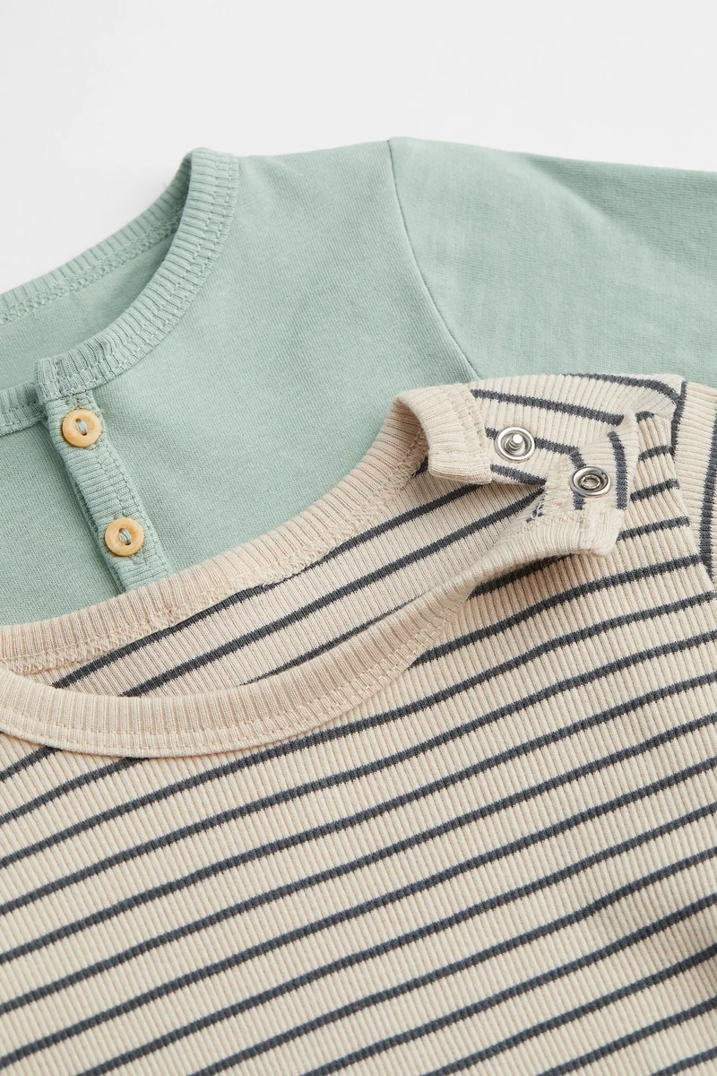 H&M 2-pack cotton jersey tops