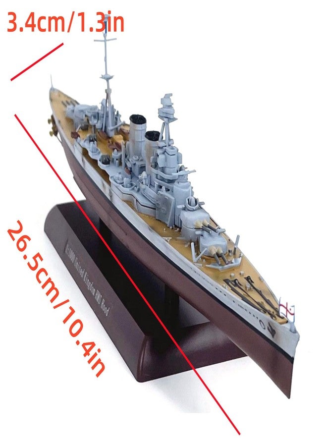 CHICHIYANG 1:1000 Scale United Kingdom HMS Hood Battle Cruiser Model Alloy Die-Cast Nautical Warship Miniature for Boat Enthusiasts - Image 2